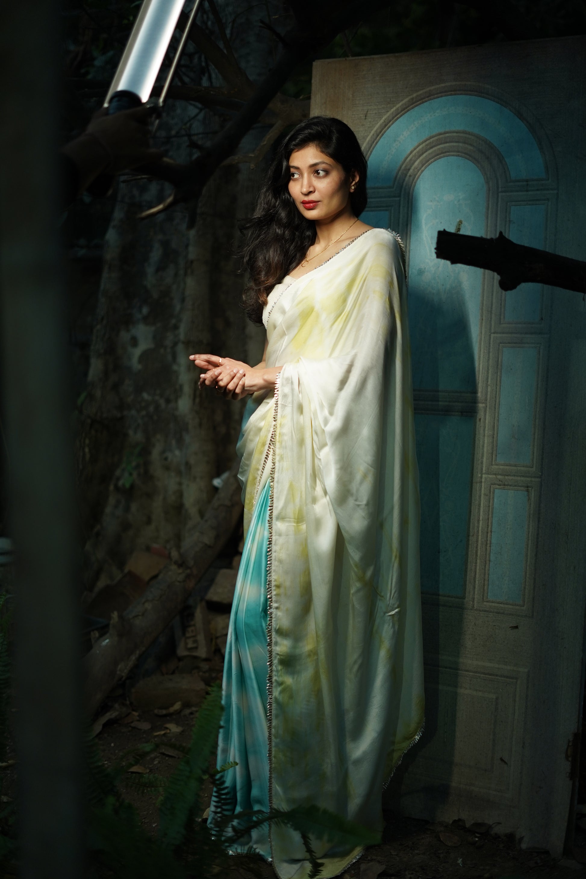 π· Rangini π· tie and dye saree, stylish saree for farewell, mehndi functions, Diwali parties