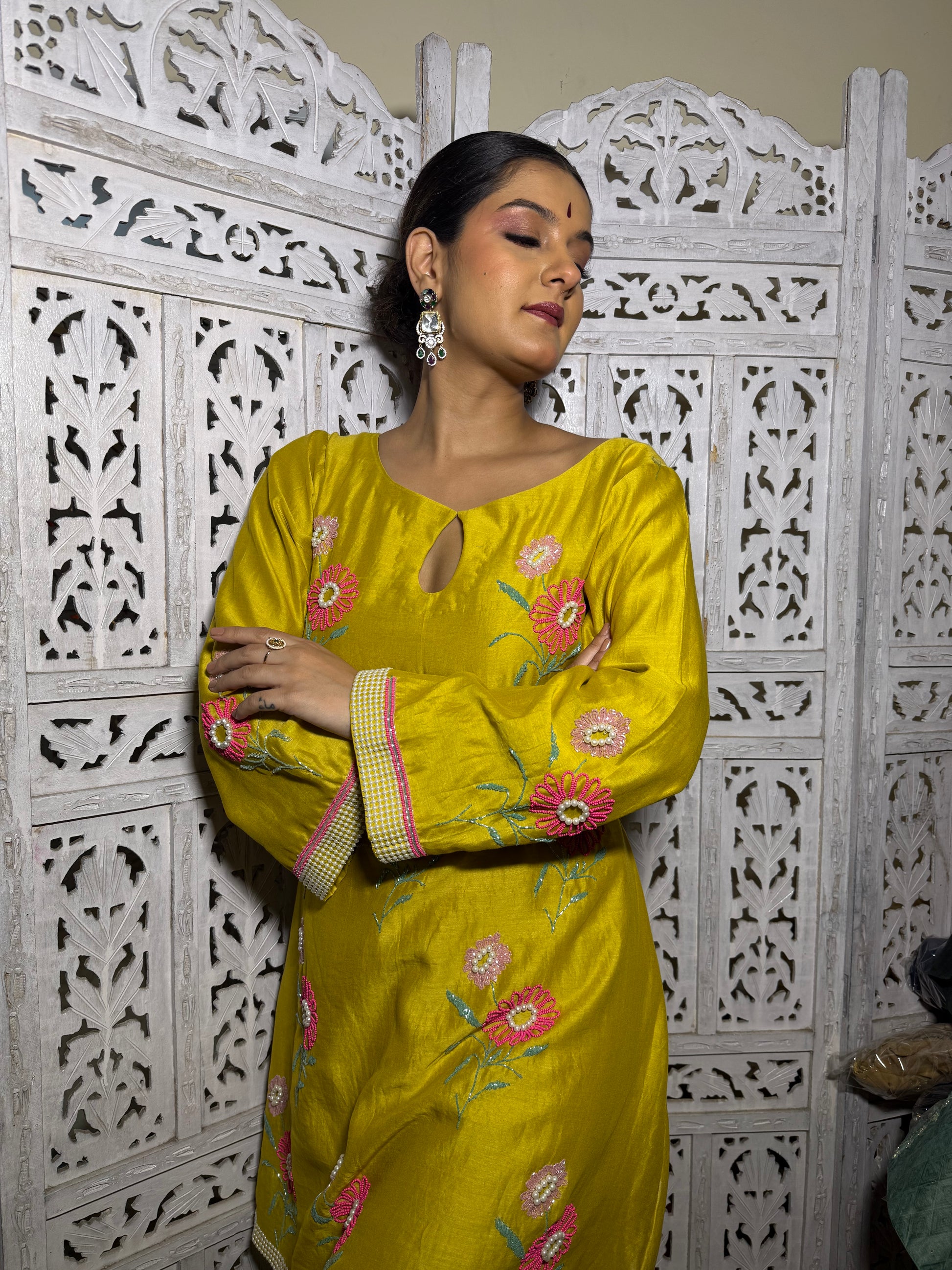 🌻Surangana 🌻2 Piece Unique cord set in silk