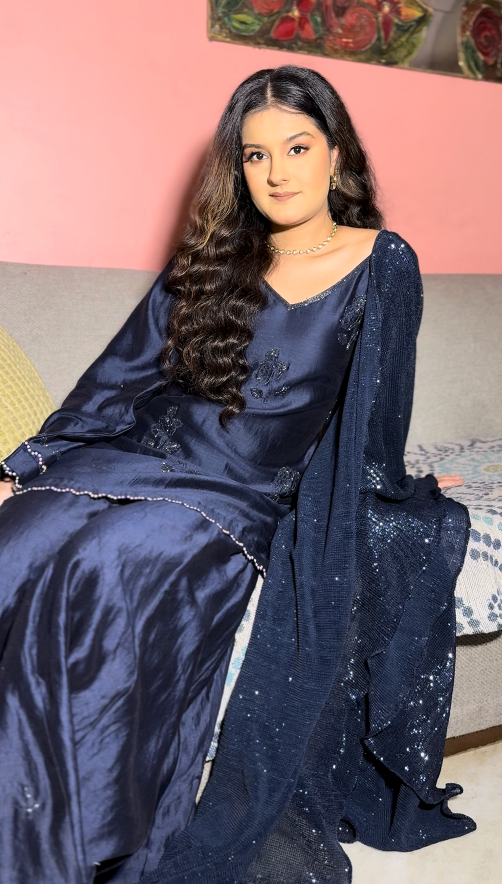 🌹 Neelam 🌹Designer Indian Sharara suit for cocktail, Engagement, sangeet functions