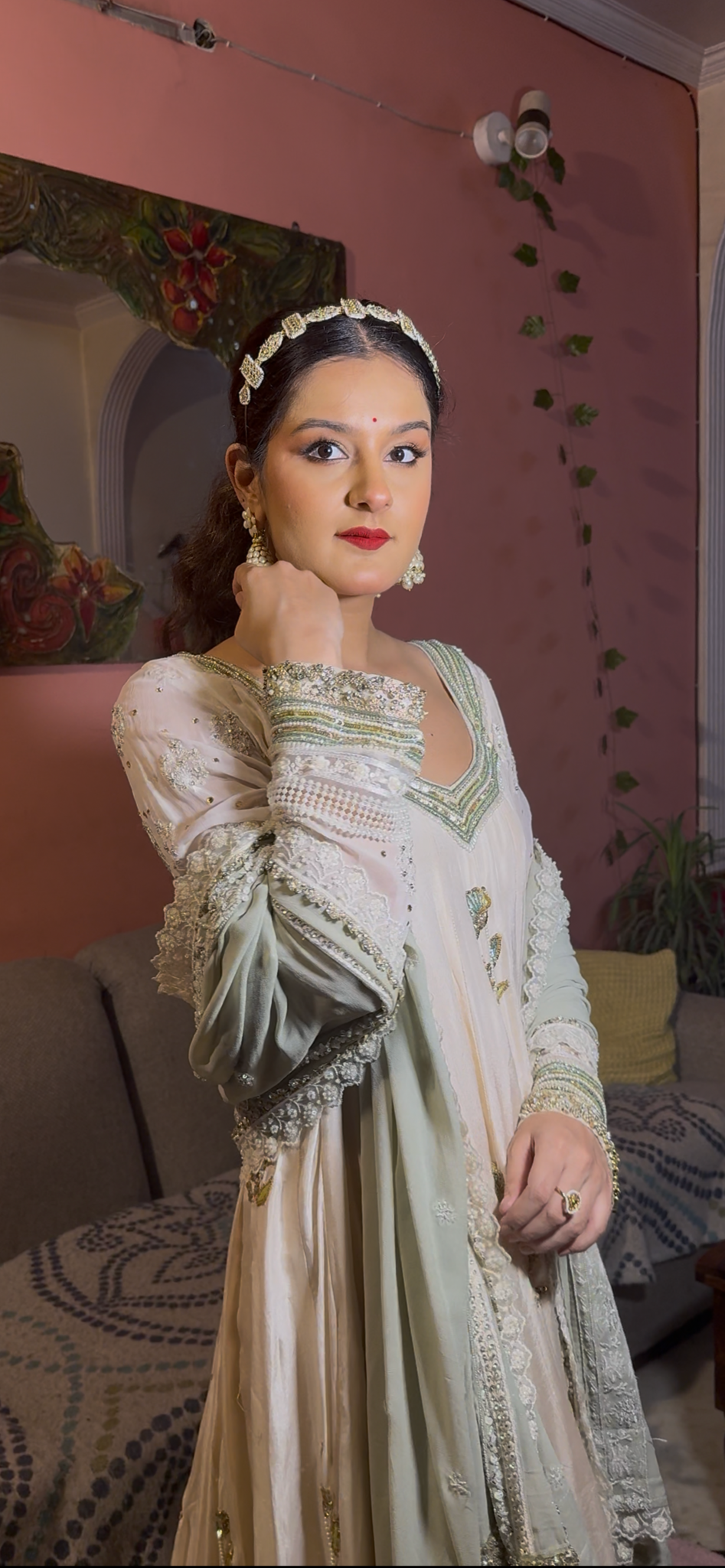 🌻Riwaayat 🌻Semi bridal Anarkali, Royal and Elegant for weddings and Roka ceremonies