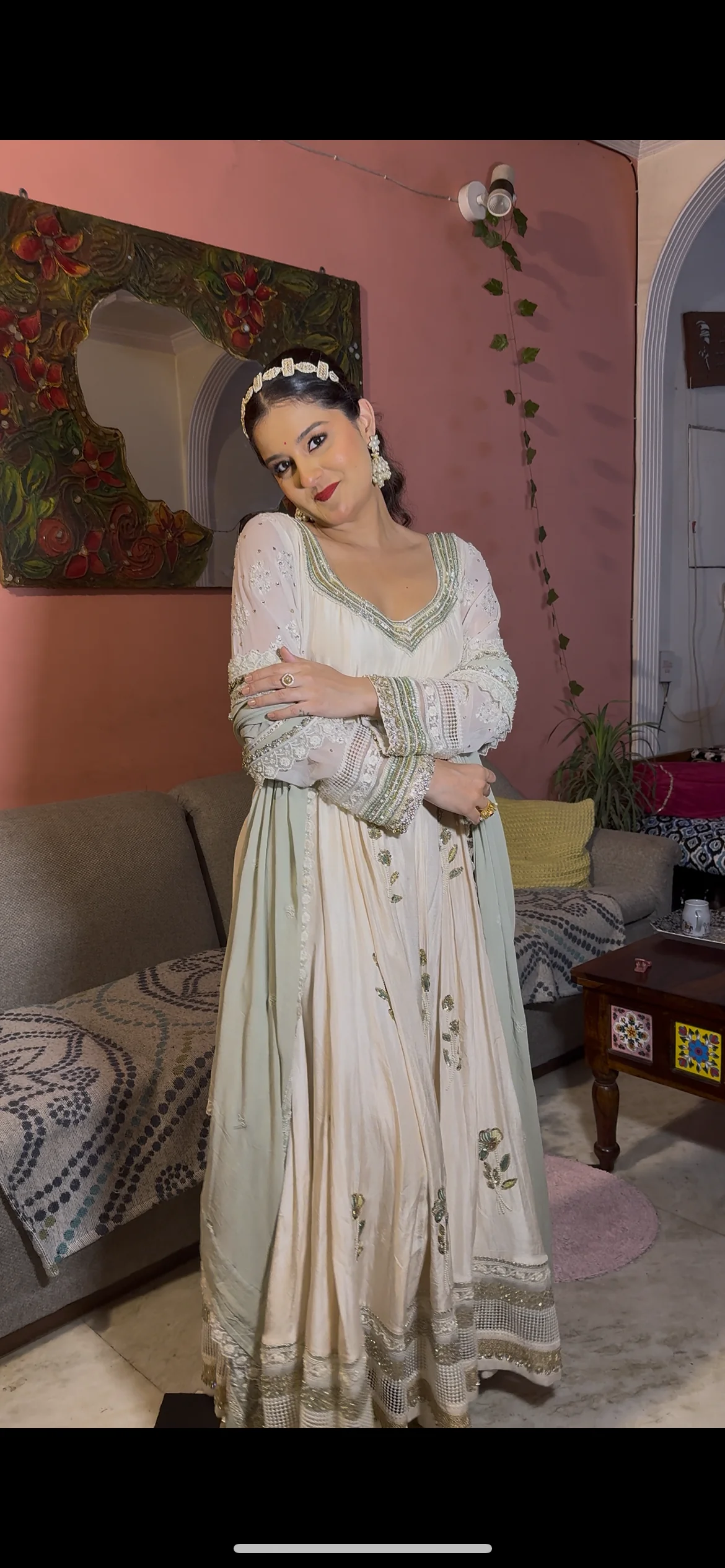 🌻Riwaayat 🌻Semi bridal Anarkali, Royal and Elegant for weddings and Roka ceremonies