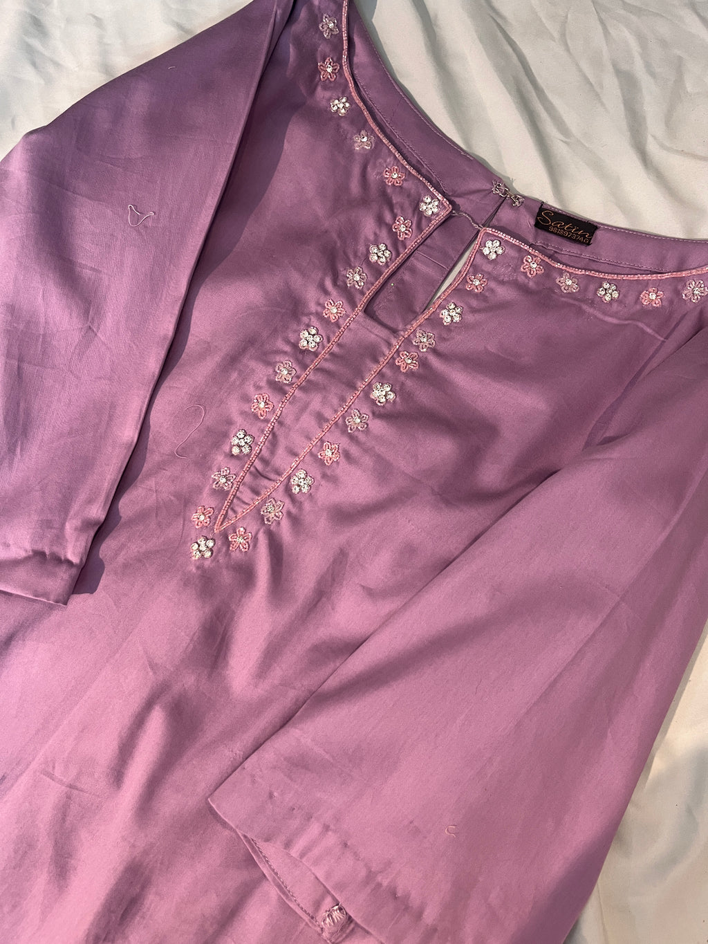 💎Heera 💎 dark lilac cord set with sleeves, Stylish Girly Cord for Women, Classy Summer Outfit, Rakhi outfit for girls