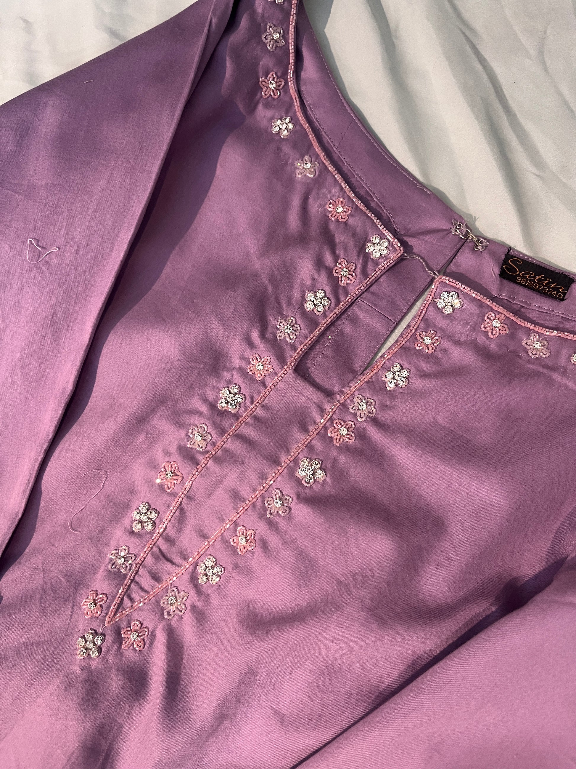 💎Heera 💎 dark lilac cord set with sleeves, Stylish Girly Cord for Women, Classy Summer Outfit, Diwali outfit for girls